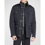 Moncler Skinn Ytterkläder Moncler Men's Falage Field Jacket NAVY 4X-Large