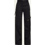 IRO Byxor & Shorts IRO Abeline Satin Cargo Pants BLACK FR 10 US