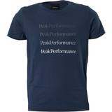 Peak Performance T-shirts Barnkläder Peak Performance Junior Ground Tee Blue Shadow
