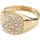 Pilgrim Ringar Pilgrim Cindy Recycled Crystal Ring Goldplated Dam Ringar one