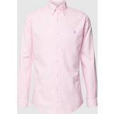 Herr - Oxfordskjortor - Rosa Polo Ralph Lauren Hemd Custom Fit Langarm pink