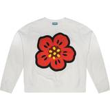 Kenzo Jeans Barnkläder Kenzo Graphic Floral Logo Sweater White Red
