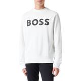 Hugo Boss Vita Överdelar Hugo Boss Webasic Crew Neck Sweatshirt White