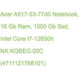 Acer Laptops Acer A517-53-77D0 Notebook, 16 RAM, 1000