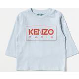 Kenzo T-shirts Barnkläder Kenzo Logo Långärmad T-shirt Ljusblå Blå months