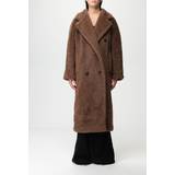 Max Mara Faust alpaca, cashmere, and silk coat brown