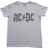 Dam - Leopard T-shirts AC/DC Leopard Print Logo T-Shirt White