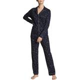 Dam - Randiga Underkläder Calida Winter Dreams Pyjama Set Navy Striped