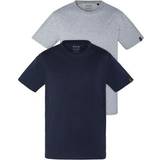 Schott Överdelar Schott NYC T-shirt för män, Marinblå/grå