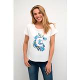 Cream Dam T-shirts Cream CRParlia T-shirt Blau Größe für Damen