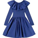 Volangklänningar Barnkläder Molo Kids Blue Cille Dress 8777 Twillight Blue 9-10Y