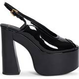 Balmain Pumps Balmain Cam Sandals In Patent Leather black