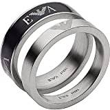 Emporio Armani Ringar Emporio Armani ring för män, större ring: 25 x x mm liten ring: 25 x x mm silver rostfritt stål ring, EGS2846040, Rostfritt stål, Ingen ädelsten
