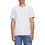 EDC by Esprit Parkasar Kläder EDC by Esprit Herr 053CC2K312 T-shirt, 100/WHITE, XXL, 100/vit