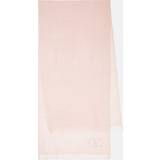 Valentino Dam Accessoarer Valentino VLogo cashmere and silk blend scarf pink One fits all