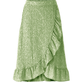 Gröna Kjolar Vero Moda Kjol vmSara Gunna HW Calf Skirt Wvn Grön