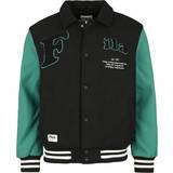 Fila Herr - Svarta Jackor Fila Bomberjacka TEHRAN college jacket för Herr svart/grön