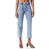 Dam - Röda Jeans Only Onlhavana Life Hw Carot Cropped Straight Fit-jeans Blå