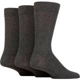 Bambu - Herr Strumpor Glenmuir Pair Charcoal Classic Bamboo Plain Socks Men's 711 Mens Grey