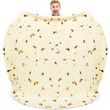 Zulay Kitchen 60-80 Giant Double Sided Burrito Blankets Beige