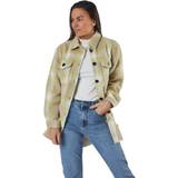 Only Dam Jackor Only Deena-Oma L/S Check Shacket Cc Pnt White