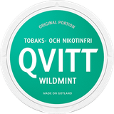 Nikotinfritt snus Qvitt Wild Mint Nikotinfritt Portionssnus 20g 1pack