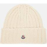 Moncler Ull - Vita Kläder Moncler Wool and cashmere beanie white One fits all