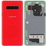 Mobiltillbehör Samsung Galaxy S10 Plus Baksida/Batterilucka Röd