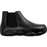 Moschino Kängor & Boots Moschino Black Gummy Ankle Boots 000 Nero IT