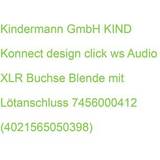 Kindermann Kablar Kindermann konnect design click audio xlr buchse