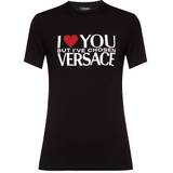 Versace Dam T-shirts & Linnen Versace Printed Logo T Shirt
