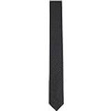 Herr - Svarta Slipsar Hugo mäns slips slips av rent siden med jacquardmönster, Black1, En