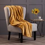 Belledorm Filtar Belledorm Luxury Fleece Thermal Blankets Gold