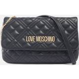 Väskor Love Moschino Borsa Quilted Faux Leather Crossbody Bag Black