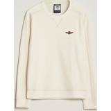 Aeronautica Militare Felpa Cotton Sweatshirt Cream White