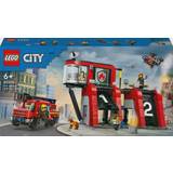 Brandmän - Lego Technic Leksaker Lego City Fire Station with Fire Engine 60414