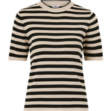 Bruna - Dam T-shirts & Linnen Object S/S NEW Knit Pullover Noos Dam T-shirts