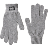 Superdry Dam Accessoarer Superdry Fingervantar Classic Knitted Gloves Grå