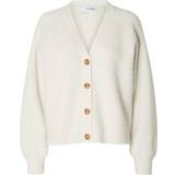 Selected Ribbed Knitted Cardigan - Birch