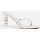 Sophia Webster Pumps Sophia Webster Women's Aphrodite Satin and Leather Mid-Mules White