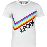 Atari T-shirt av Pong Pride Rainbow Herr vit