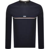 Blåa - Herr T-shirts Hugo Boss Unique Ls T-shirt - Dark Blue