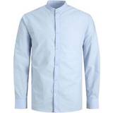 Cashmere - Herr Skjortor Jack & Jones herrskjorta LS Plain Mao-skjorta, kashmirblå XL, Kashmirblå