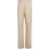 Valentino Byxor Valentino Wide-leg cotton pants beige