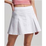 Superdry Dam Kjolar Superdry Vintage Line Pleat Skirt Kvinnors kjol, Optisk