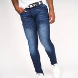 Ventilerande Jeans Crosshatch Barbeck Slim Fit Denim Jeans Light Wash Light Wash