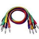 Nätverkskablar DAP FL11 coloured patch cables 6-pack