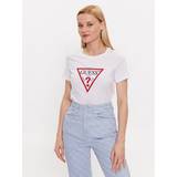 Guess T-shirts & Linnen Guess Triangle Logo T-Shirt White