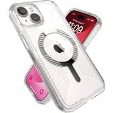 Speck Apple iPhone 13 Mobilfodral Speck Gemshell Grip with Magsafe Case for iPhone 15 and iPhone 14 in Clear and Chrome finish