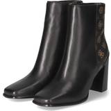 Guess Kängor & Boots Guess York Mixed-Leather Ankle Boots Brown